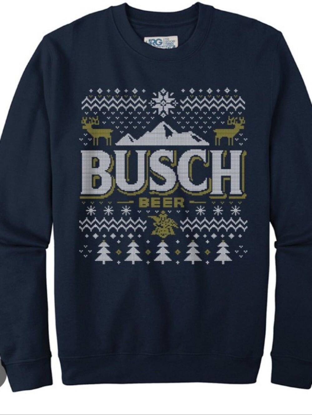 Busch Beer Ugly Christmas Sweatshirt Sz XL  Unisex